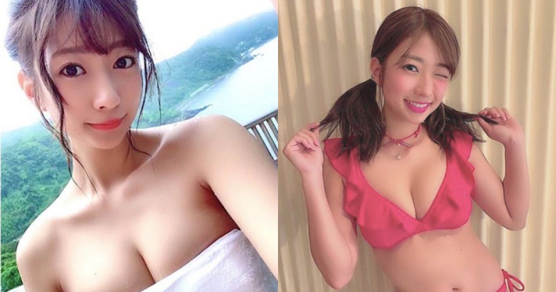 「適乳女王」白嫩大美乳快炸出，網求她「快把浴巾拉下來」！