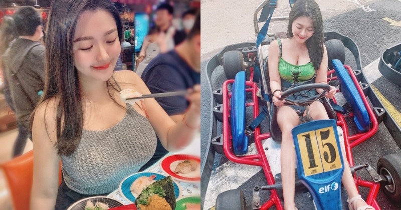 白皙雪乳正妹「Judy Chiu」墾丁玩賽車，發話讓你追不上車尾燈只看得見車頭燈！