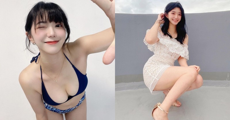 活潑可愛的正妹「佳濃」笑容好甜！隱藏版「豐滿美乳」讓人目不轉睛！