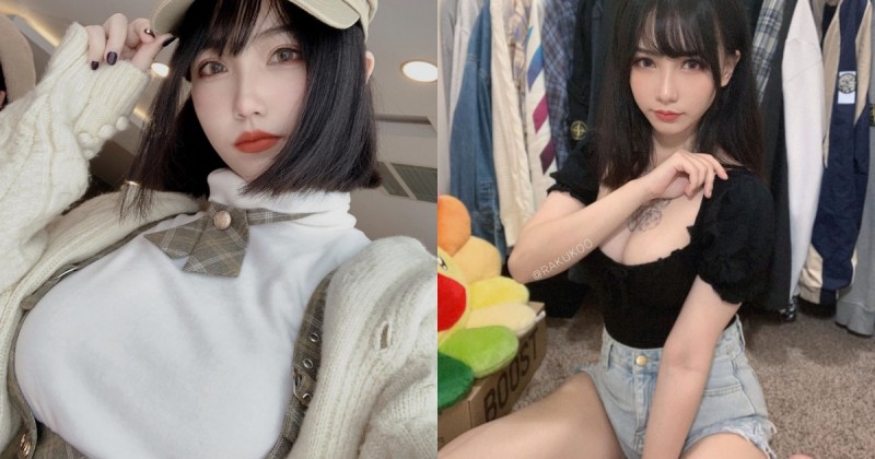 高領都無法阻擋的巨乳！甜美童顏妹「洛洛子」胸前高聳少女峰讓人好想攀頂看看！